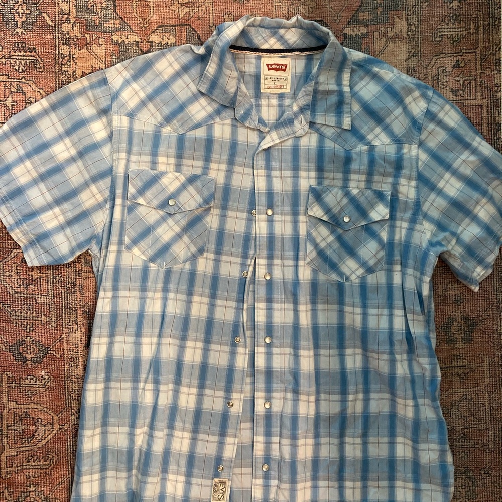 Levi Mens Pearl Snap